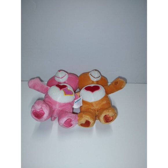 Care Bears Plush Set - Love-A-Lot & Tenderheart Bear - 8" - Soft & Cuddly - Picture 10 of 16
